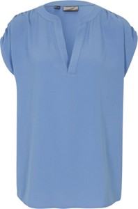 Bluzka bonprix w stylu casual z krótkim rękawem z dekoltem w kształcie litery v