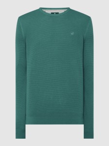 Zielony sweter Lerros w stylu casual z okrągłym dekoltem