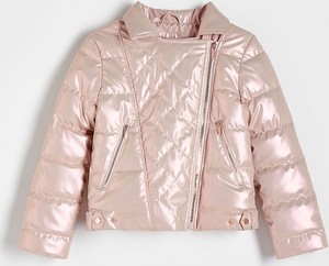 Różowa kurtka dziecięca Reserved dla dziewczynek z tkaniny