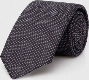 Czarny krawat Hugo Boss