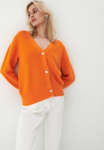 Pomarańczowy sweter Mohito w stylu casual