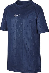 Niebieska koszulka dziecięca Nike z krótkim rękawem