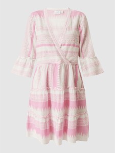 Różowa sukienka Vila mini w stylu casual