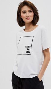 T-shirt Moodo.pl z bawełny z krótkim rękawem w młodzieżowym stylu