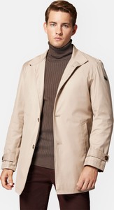 Płaszcz męski LANCERTO w stylu klasycznym z tkaniny