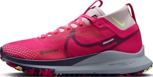 Różowe buty sportowe Nike z płaską podeszwą sznurowane pegasus