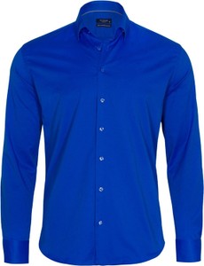 Niebieska koszula Quickside z klasycznym kołnierzykiem w stylu casual z bawełny