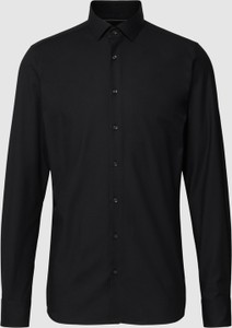 Czarna koszula Olymp Level Five z bawełny z długim rękawem