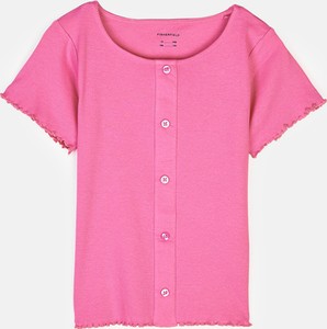 Różowa bluzka dziecięca Gate z krótkim rękawem