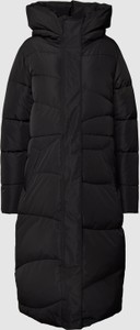 Czarny płaszcz Mazine w stylu casual z kapturem