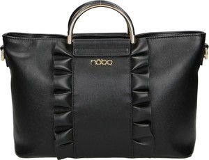 Czarna torebka NOBOBAGS.COM do ręki w stylu glamour