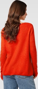 Pomarańczowy sweter Montego w stylu casual