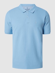 Niebieski t-shirt Fynch Hatton w stylu casual z bawełny z krótkim rękawem