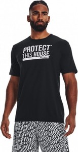 T-shirt Under Armour z nadrukiem w sportowym stylu z krótkim rękawem