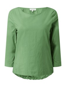 Zielona bluzka Christian Berg w stylu casual z bawełny z dekoltem w kształcie litery v