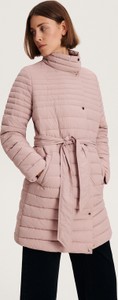 Różowy płaszcz Reserved bez kaptura w stylu casual