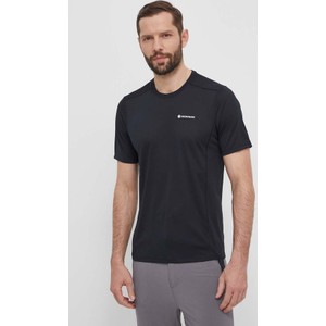 Czarny t-shirt answear.com z krótkim rękawem w sportowym stylu