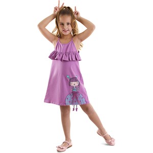 Fioletowa sukienka dziewczęca Denokids