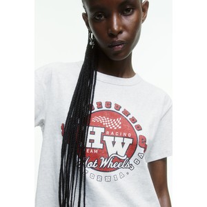 Bluzka H & M z okrągłym dekoltem w młodzieżowym stylu z dżerseju