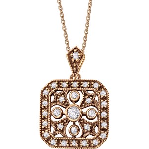 Wiktoriańska - Biżuteria Yes Zawieszka złota z diamentami - Kolekcja Wiktoriańska
