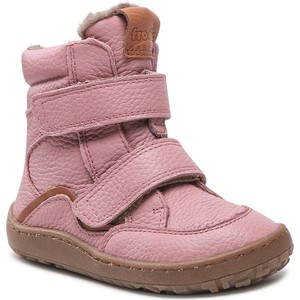 Różowe buty dziecięce zimowe Froddo na rzepy