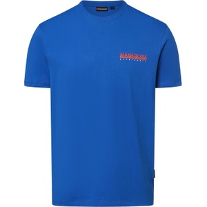 T-shirt Napapijri w sportowym stylu z krótkim rękawem z bawełny