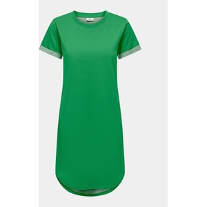 Zielona sukienka JDY mini w stylu casual z krótkim rękawem