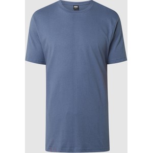 Niebieski t-shirt Urban Classics z krótkim rękawem w stylu casual