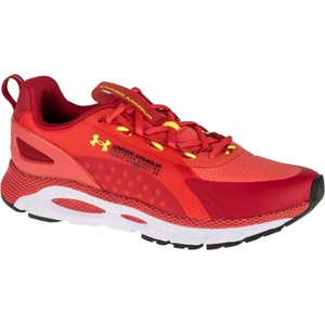 Czerwone buty sportowe Under Armour sznurowane w sportowym stylu