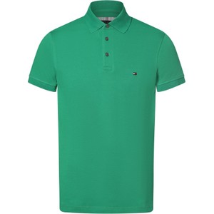 Zielona koszulka polo Tommy Hilfiger w stylu casual z bawełny