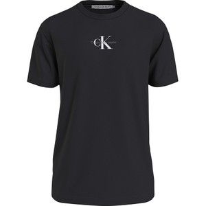 Czarna bluzka Calvin Klein w stylu casual z bawełny