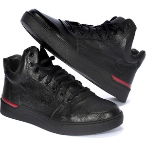 Czarne buty sportowe Domeno w sportowym stylu