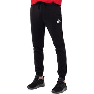 Czarne spodnie Adidas w sportowym stylu z tkaniny