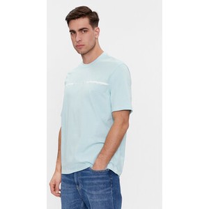 Niebieski t-shirt Armani Exchange w stylu casual