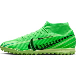 Zielone buty sportowe Nike w sportowym stylu mercurial sznurowane