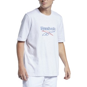 T-shirt Reebok w młodzieżowym stylu z bawełny z krótkim rękawem