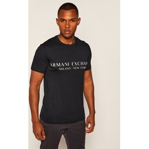 T-shirt Armani Exchange z krótkim rękawem w młodzieżowym stylu