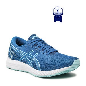 Niebieskie buty sportowe ASICS w sportowym stylu z płaską podeszwą sznurowane