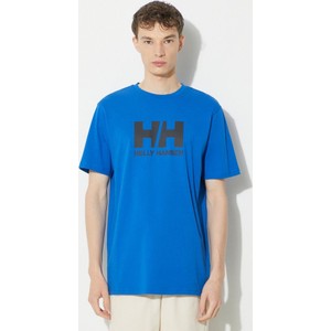 Niebieski t-shirt Helly Hansen w młodzieżowym stylu