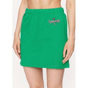 Zielona spódnica Chiara Ferragni z dresówki