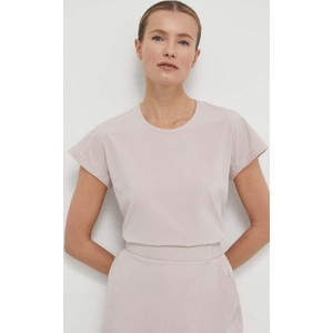 Różowa bluzka Helly Hansen z krótkim rękawem w stylu casual