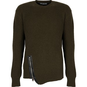Zielony sweter ubierzsie.com z okrągłym dekoltem z wełny