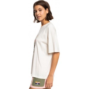 T-shirt Roxy z bawełny z okrągłym dekoltem