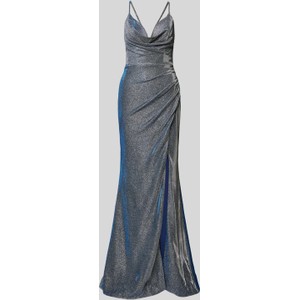 Sukienka Luxuar Fashion z dekoltem w kształcie litery v maxi