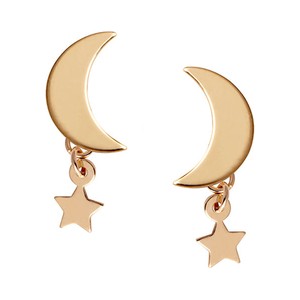 Eclipse - Biżuteria Yes Kolczyki złote - księżyc - Eclipse