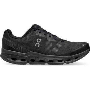 Czarne buty sportowe On Running sznurowane w sportowym stylu