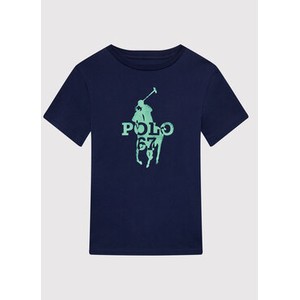 Granatowa koszulka dziecięca POLO RALPH LAUREN dla chłopców