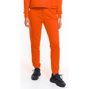 Pomarańczowe spodnie sportowe Gate z bawełny