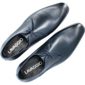 Granatowe buty Lavaggio sznurowane