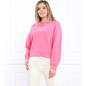Różowa bluza Elisabetta Franchi z bawełny w stylu casual